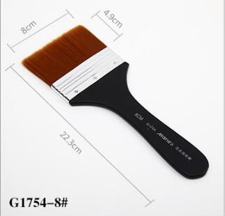 Pincel de lana de nailon para pintura de acuarela, pigmento de pintura acrílica, pincel para pintar Graffiti, suministros de herramientas de arte (2 #3/4 #/5 #6 #7 #8 #): 8cm