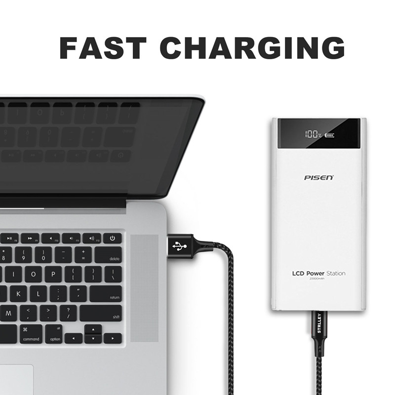 Micro usb kabel 2.4a hurtig datasynkronisering ladekabel andriod microusb mobiltelefon kabler til samsung xiaomi  lg 3 pack (1m/2m/3m)