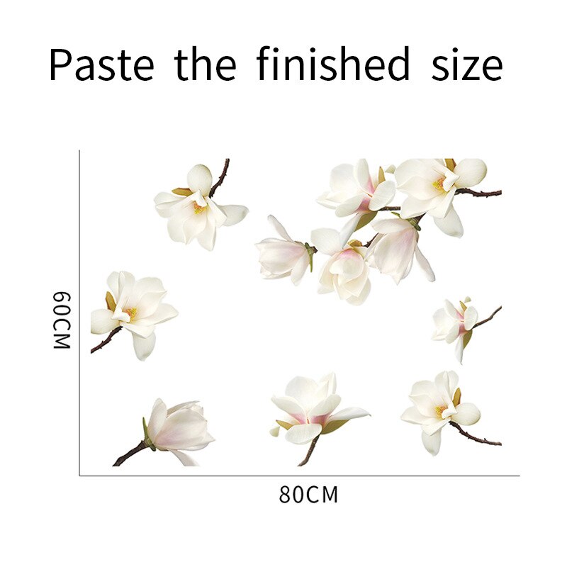 Warm 3d Lotus Muurstickers Bloemen Decoratie Woonkamer Slaapkamer 3d Bloemen Behang Home Muur Decor Verwijderbare Muurstickers