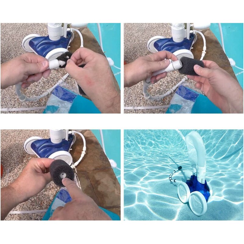 Pool Cleaner Parts,16 Pack Hose Tail Scrubber Replacement for Polaris Vac- Pool Cleaner Fits
