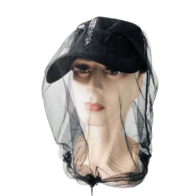 Fishing Anti Bee Mosquito Fly Net Outdoor Camping Hiking Travel Head Protector Easy View Net Sunshade Mask