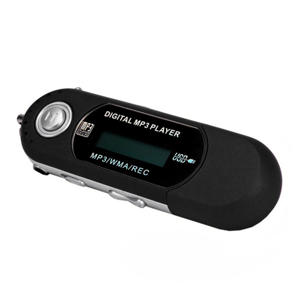 Top Deals A screen MP3 U disk No. 7 battery card USB in-line radio cassette player black