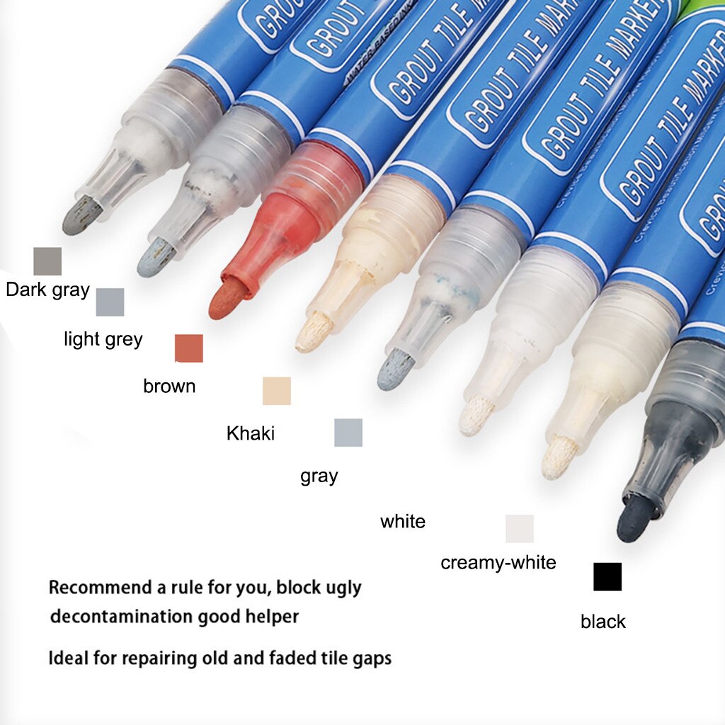 Tile Marker Repair Wall Pen White Grout Marker Odorless For Tiles Floor And Tyre Suitable Car Painting Mark Pen Agents