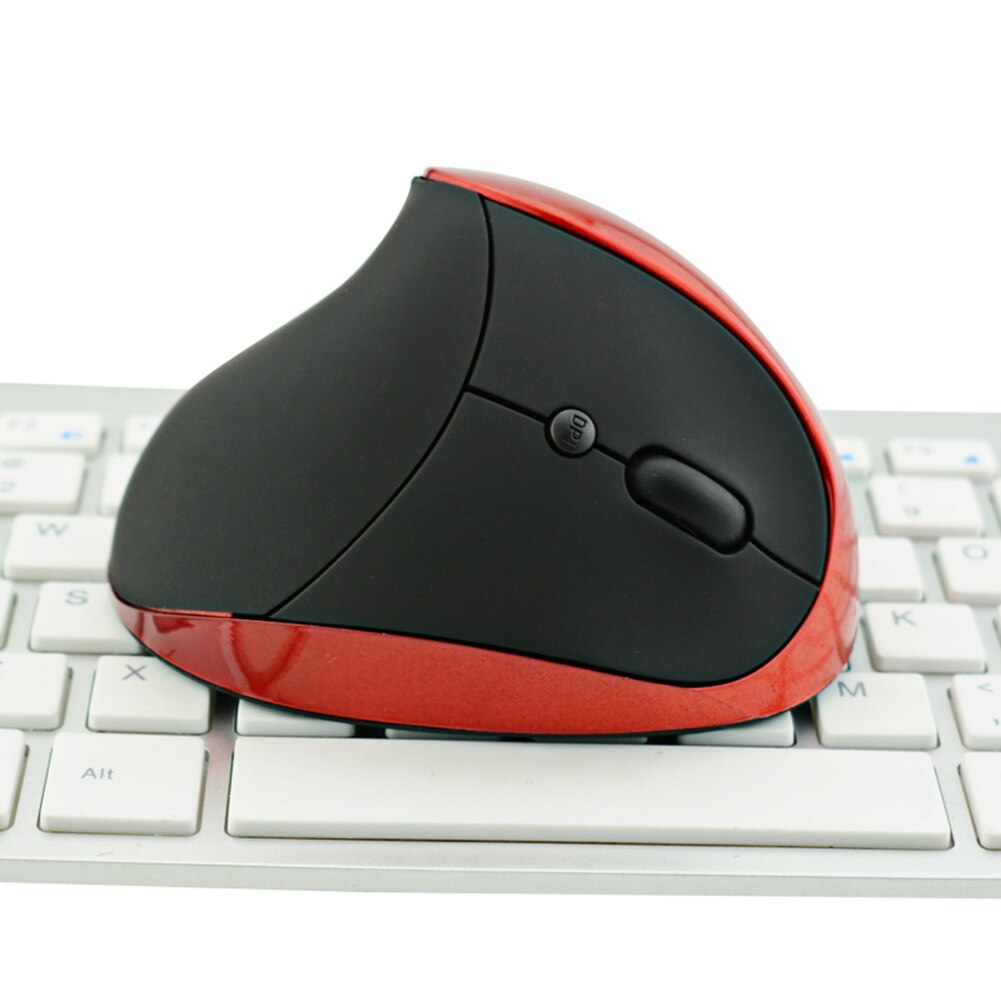 Ergonomische oplaadbare 2.4g draadloze/bedrade 6- toetsen optische verticale muis muizen computermuis