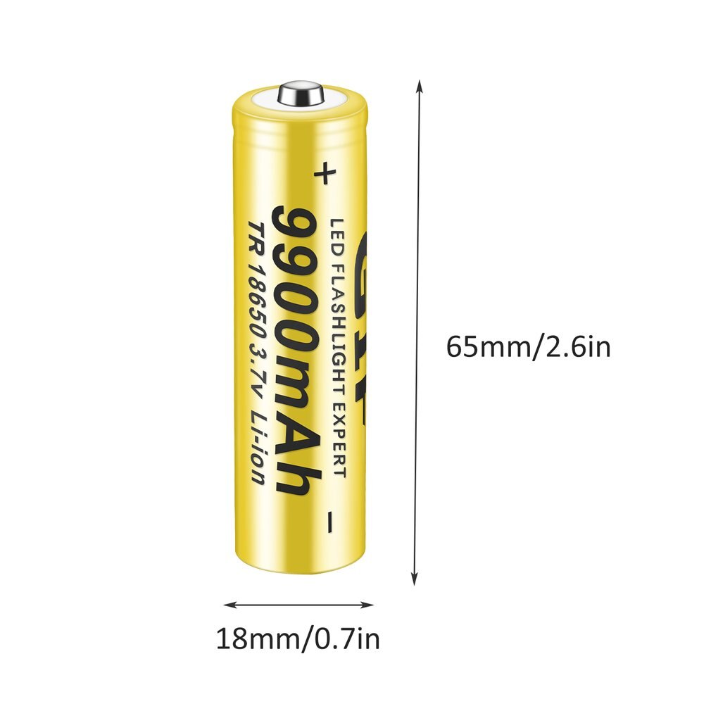 2Stck/viel 3,7 V 18650 Li-Ion Akku Für LED Taschenlampe Torchs Elektronische Spielereien Li-Ion 18650 Akkus