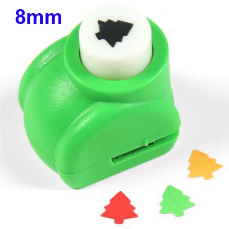 1pc Christmas Tree Cedar Oak Leaf craft punch Scrapbooking School DIY Cedar Paper Cutter EVA foam Trees Hole Punches: 8mm tree