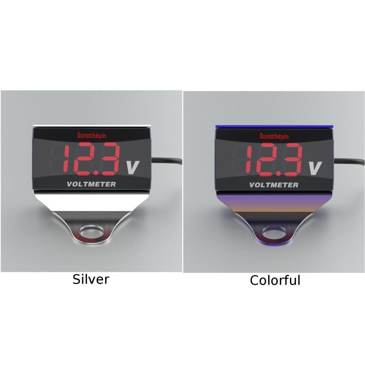 Auto-onderdelen LED Motorcycle Voltmeter DC10-150V Accessoires Rvs + Acryl In Duurzaam