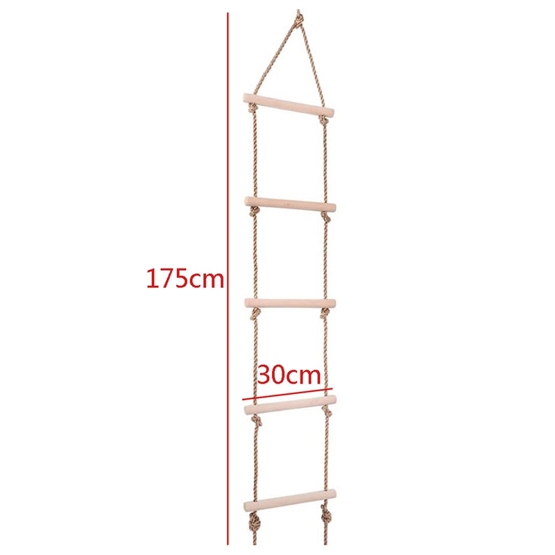 5.7FT corde échelle enfants et adultes escalade jeu drôle jeu jouets pour balançoire accessoires arbre maison aire de jeux jeu ensemble