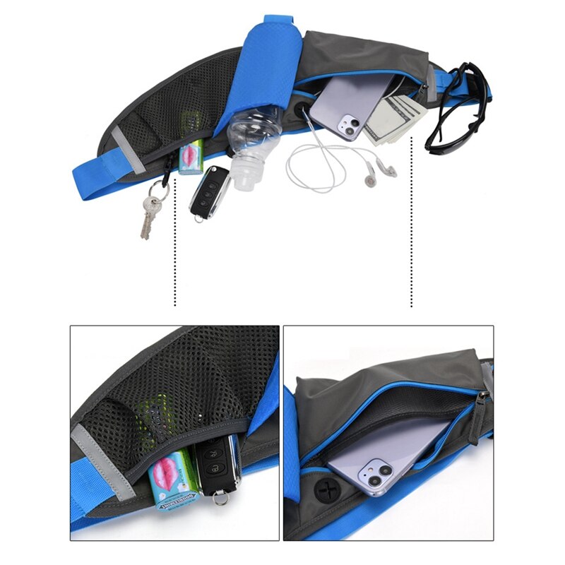 Running Waist Bag Marathon Sports Waist Pack Lightweight Hydration Belt For Climbing Hiking Racing Gym Fitness