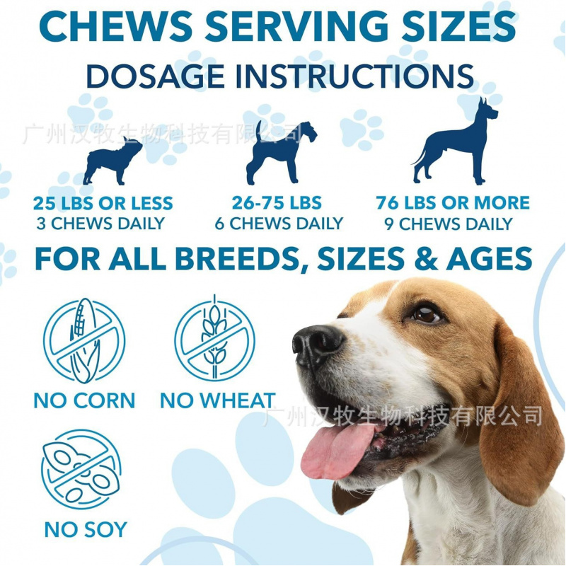 2 Flaschen/Lot Pet Health Produkte Hund Beruhigende Kausatz Ergänzungen Verhindern Unruhe Entspannen Stress Helfen Schlafen