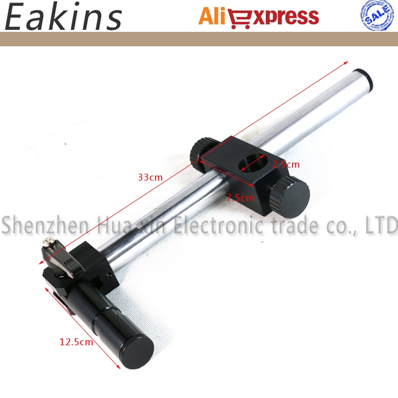 Diameter 25mm Heavy Duty Multi-axis Adjustable Metal Arm Support For Video Industry Microscope Table Stand Part Holder