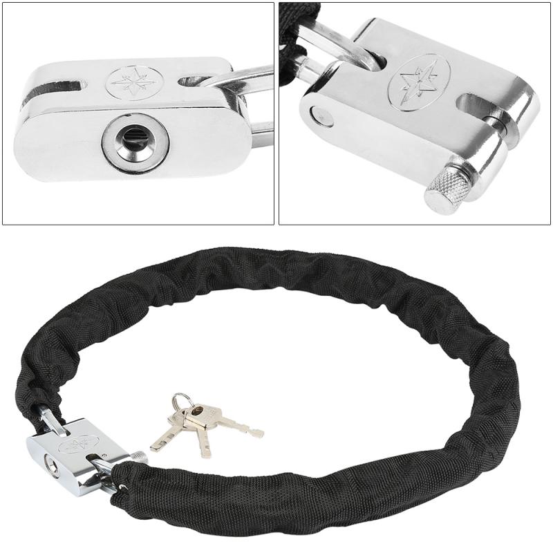 Bike Chain Lock Safe Metal Anti-Theft Padlock High Security Heavy Duty Motor Bike Scooter Bicycle Reinforced Protector