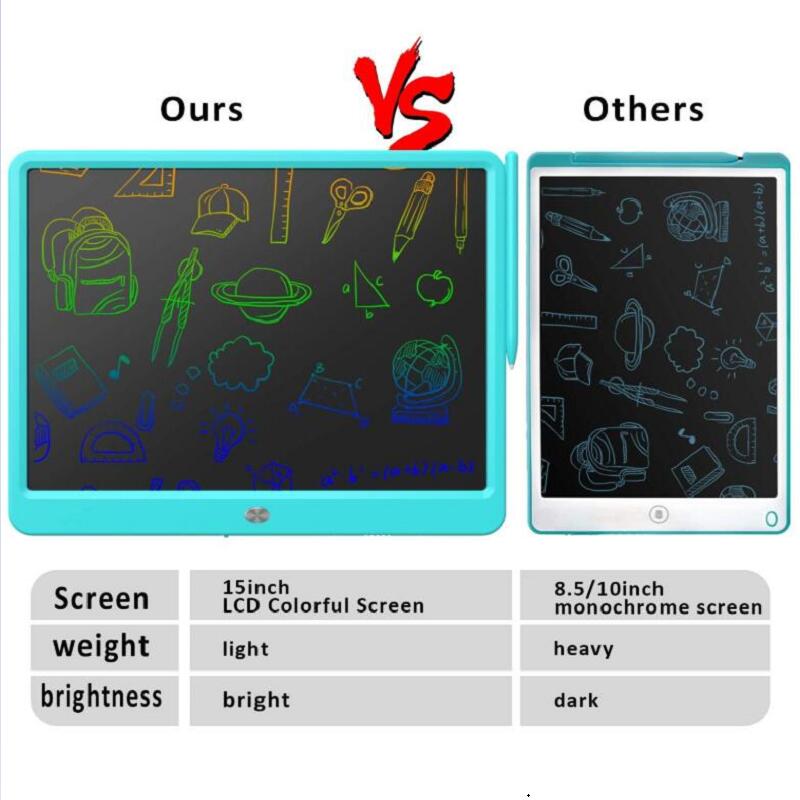 15&quot;LCD Writing Tablet with Pen Digital Drawing Electronic Handwriting Pad Message Graphics Board
