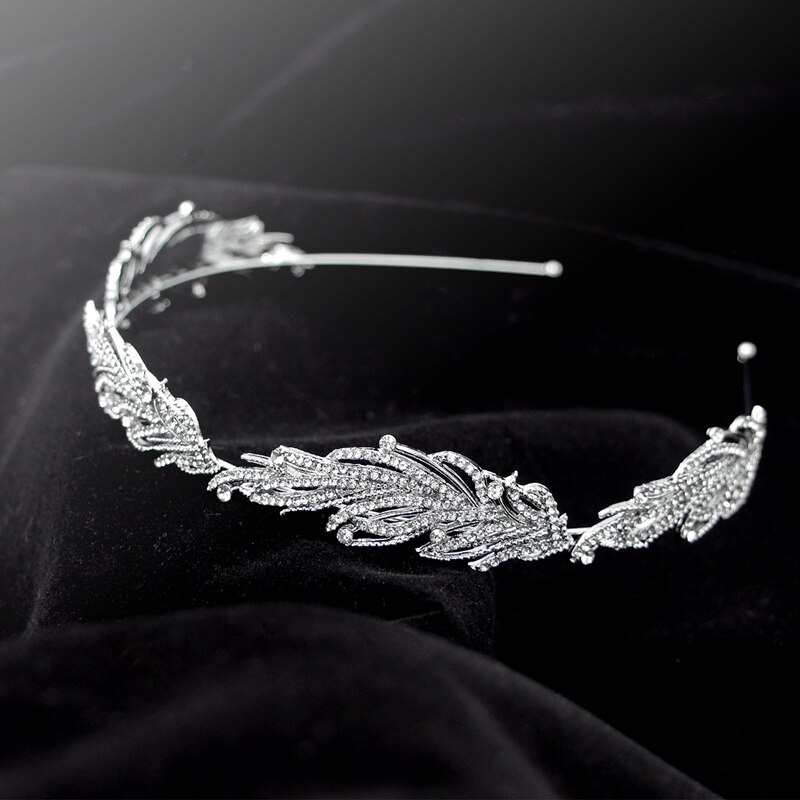 Handgemaakte Crystal Bridal Hoofdband Mini Bruids Hoofdtooi Hoofdtooi Diner Hoofddeksels Bruiloft Haar Accessoires