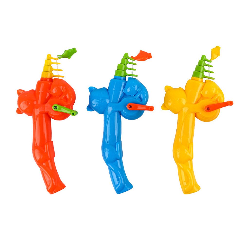 Zomer Vissen Games Kinderen 40 cm Magnetische Vis Hengel Speelgoed Plastic Intrekbare Pole voor Kids Park Vierkante Vissen Speelgoed
