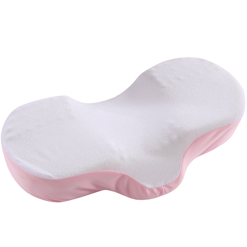 Memory Foam Anti Wrinkle Pillow Ergonomic Curve Improve Sleeping Pillows Perfect Concave Headrest Neck Support-Pink: Default Title