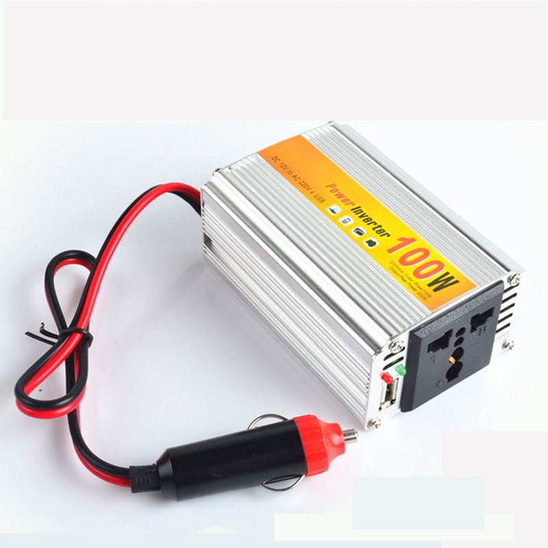 Inversor de coche de 100W 12V a 220V adaptador del convertidor de potencia del vehículo