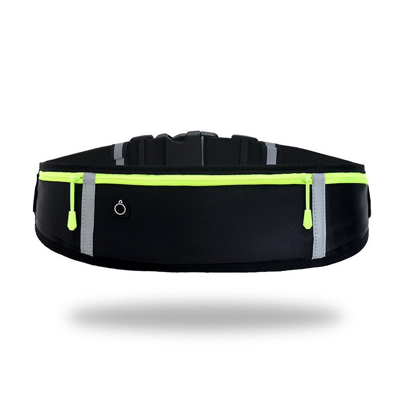 Waist Belts Pouch Packs Phone Bags Sport Running Case Carrying Cover Night vision For iPhone Huawei Xiaomi Redmi note 8: Black