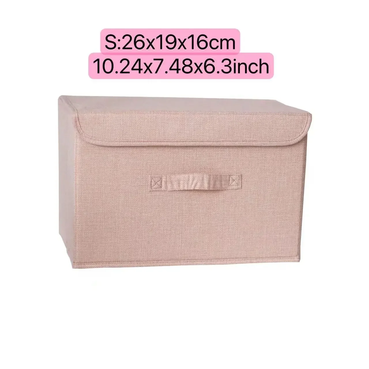 Portable Storage Basket with Lid Folding Storage Box Container Bins Household Home Supplies Non-woven Fabric Storage Organizer: Yellow