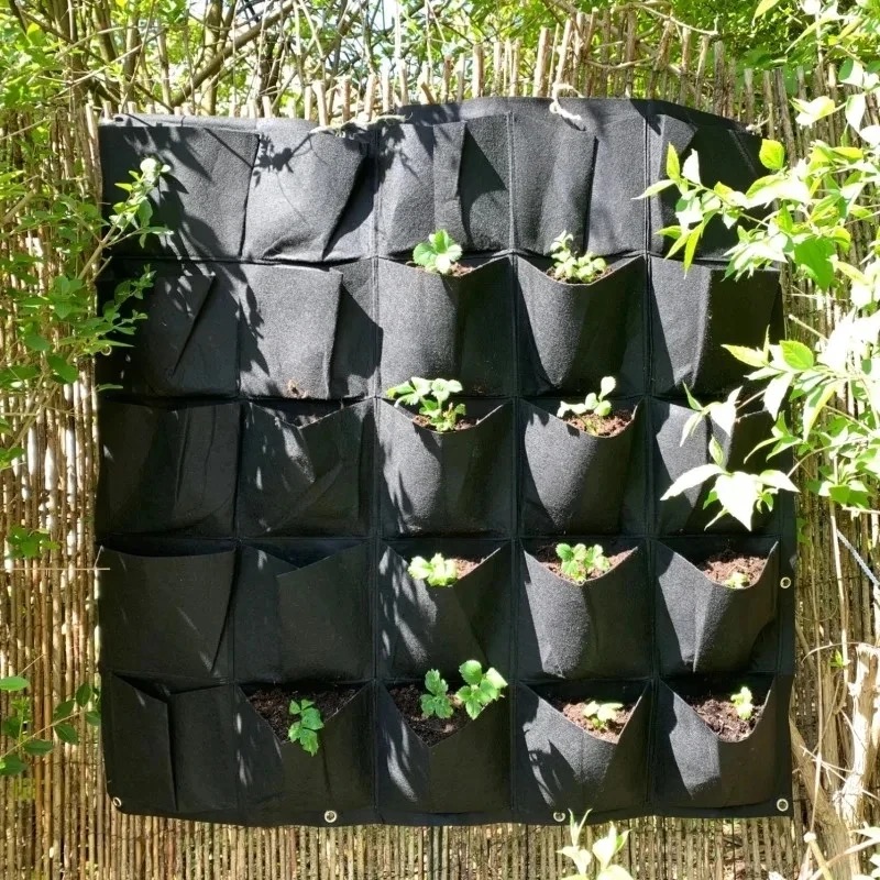 Sac de plantation mural suspendu, plusieurs poches, sac de culture, jardinière verticale pour légumes de jardin, bonsaï vivant, Pot de plantes, fourniture pour la maison