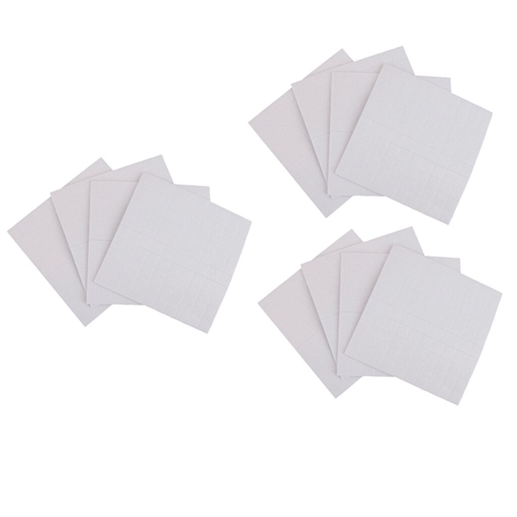 24 Sheets 2mm Thick 3D Foam Tape Stick on Foam Dots for Craft DIY Art, Scrapbooking, Cardmaking, Office Supplies	- White