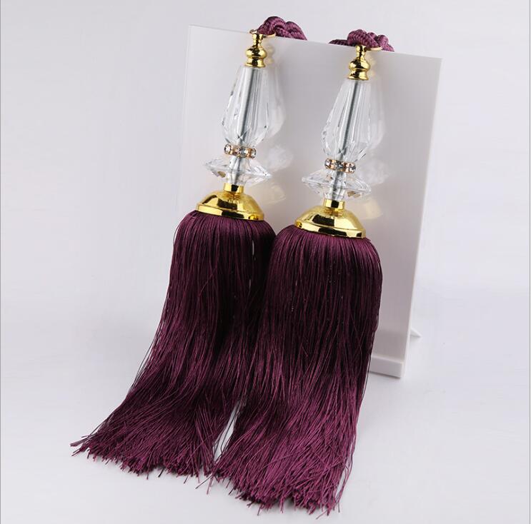 style curtain decoration accessories acrylic crystal hanging ball tassel bandage home textile decoration supplies: NO 9