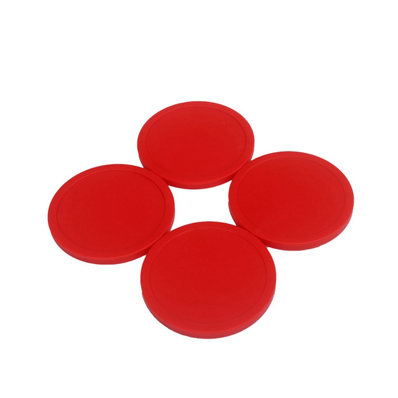 10 stück heim-airhockey, 75mm rote ersatz-rund-airhockey-hotdogs, robuste airhockey-hotdogs für spieltische, zubehör