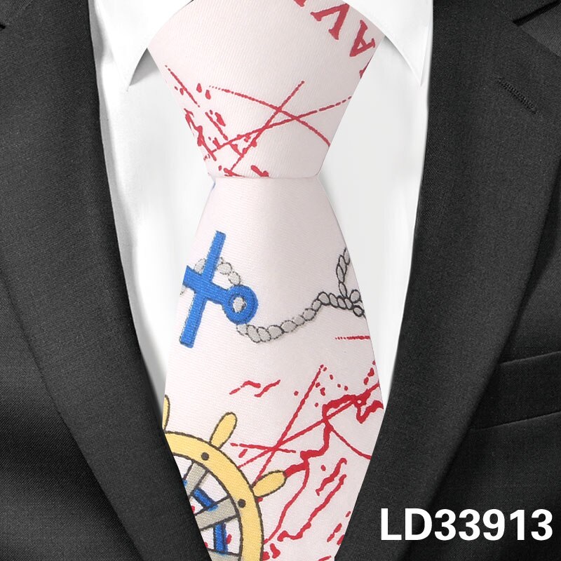 Animal Tie For Men Women Skinny Neck Tie For Wedding Business Casual Cartoon Neckties Classic Suit Slim Cotton Neck Ties: LD33913