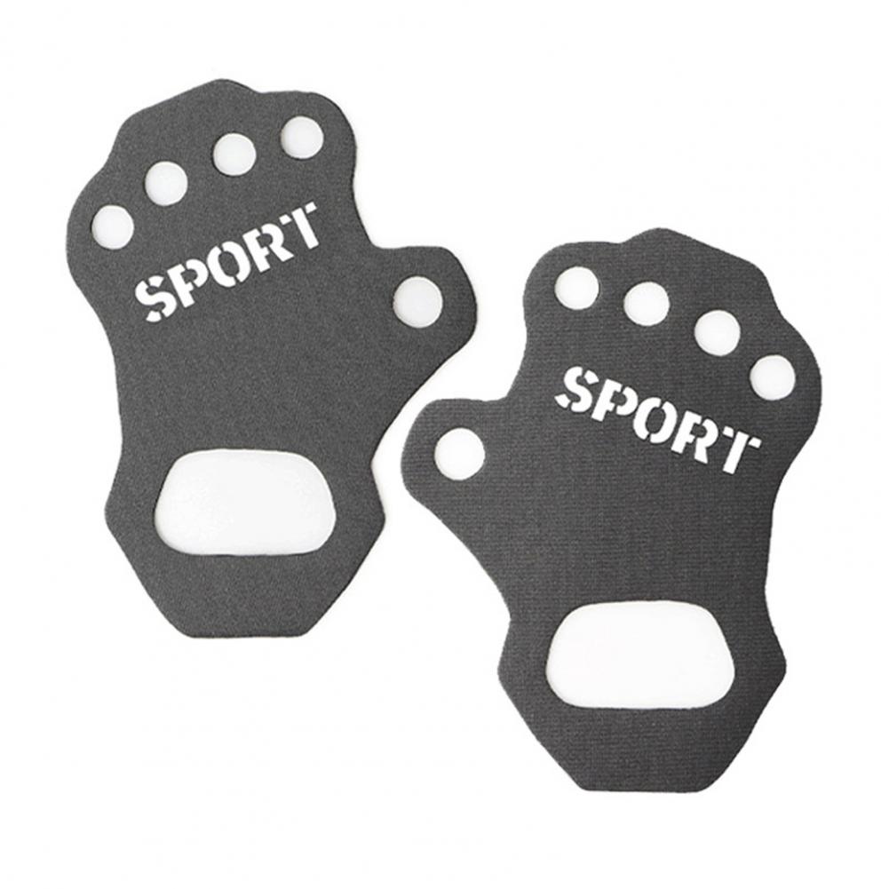 Gants d'entraînement antidérapants, paume d'haltérophilie, poignées de traction, Fitness, gymnastique, gants d'entraînement, protection des mains: WHITE / L