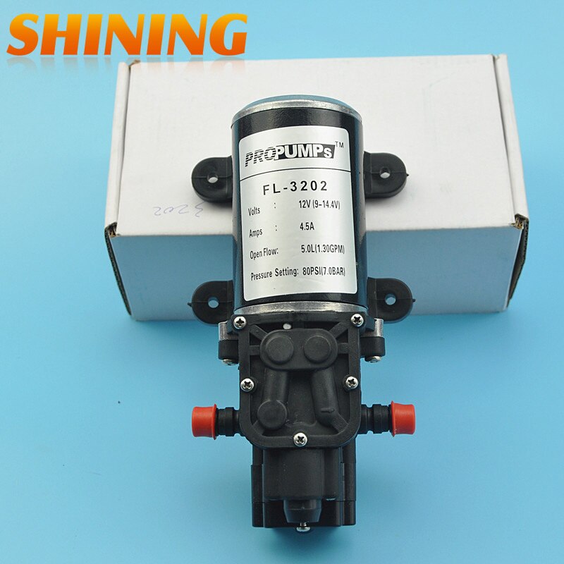 DC 12V Multipurpose High Pressure Diaphragm Pump, Car Washing Metering Spraying Water Pump, Boat RV Pump