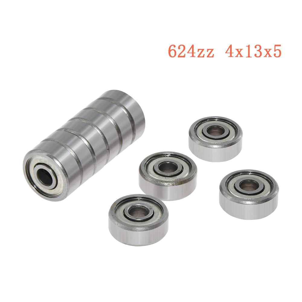10 pièces 626ZZ/624ZZ/623ZZ/688ZZ roulement à billes 6x19x6mm en acier Miniature à haute teneur en carbone simple rangée roulement à billes 625ZZ et imprimante 3d