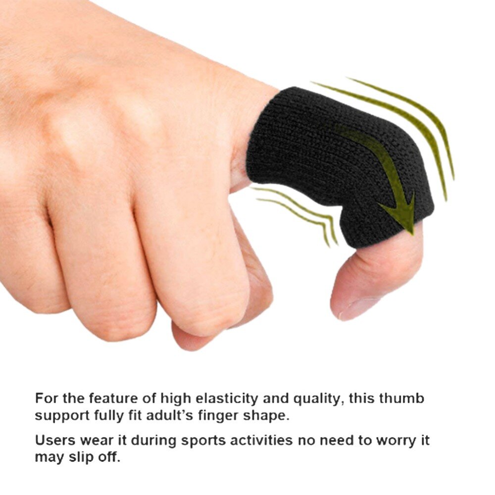 10 stk elastisk sportsfingerærme gigt support fingerbeskyttelse udendørs basketball volleyball fingerbeskyttelse