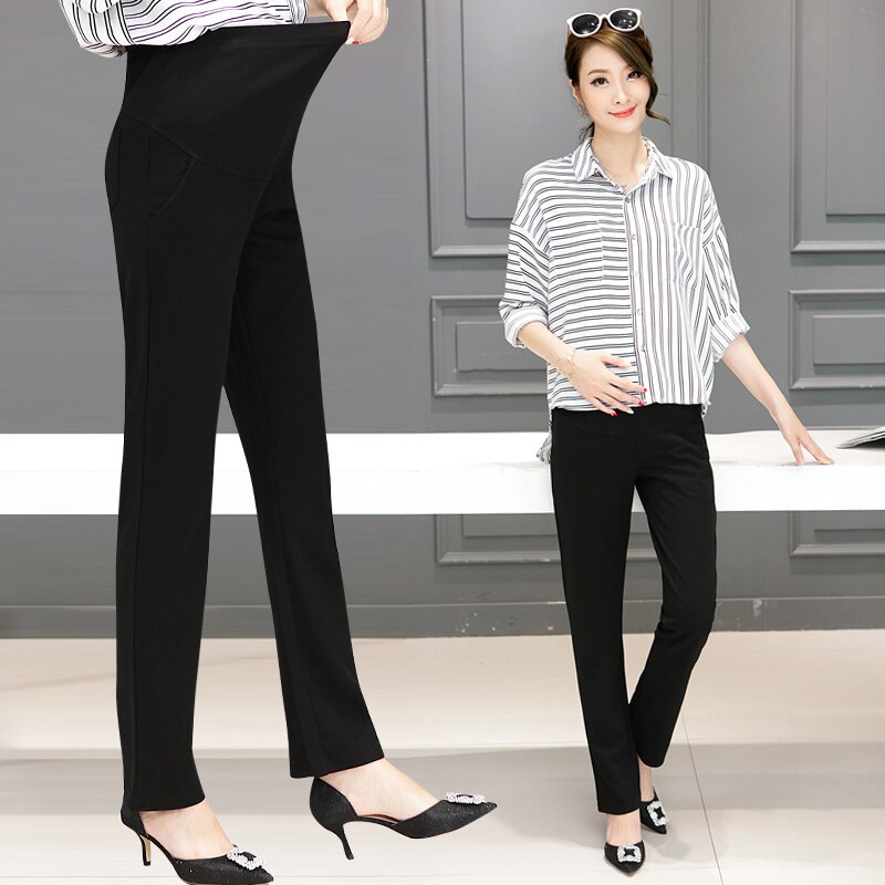 Beige Maternity Formal Dress Pants