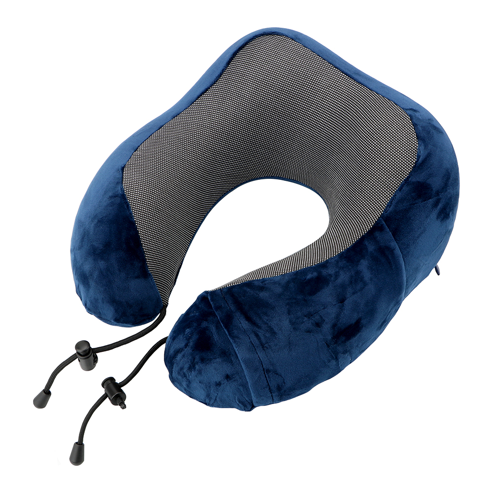 Memory Foam Soft Reizen Kussen Nek Kussen Reizen Gezondheidszorg Nek Cervicale Vliegtuig Kussen U Vormige: Navy blue