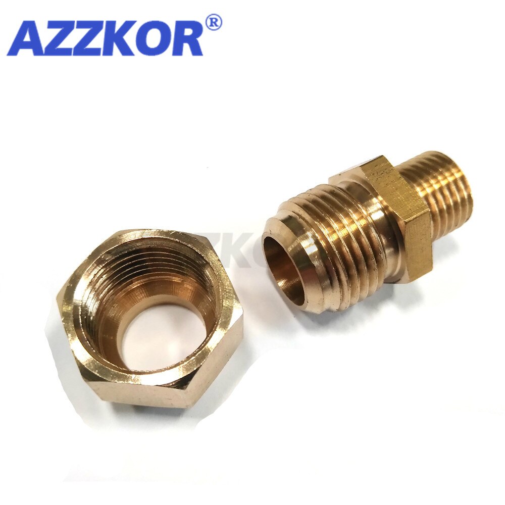 Messing buisfitting snelkoppeling tracheale vergrendeling vrouwelijke connector koperen snelschroefdraad rechte pneumatische fitting 1/4 " 1/8 " 3/8 " 1/2