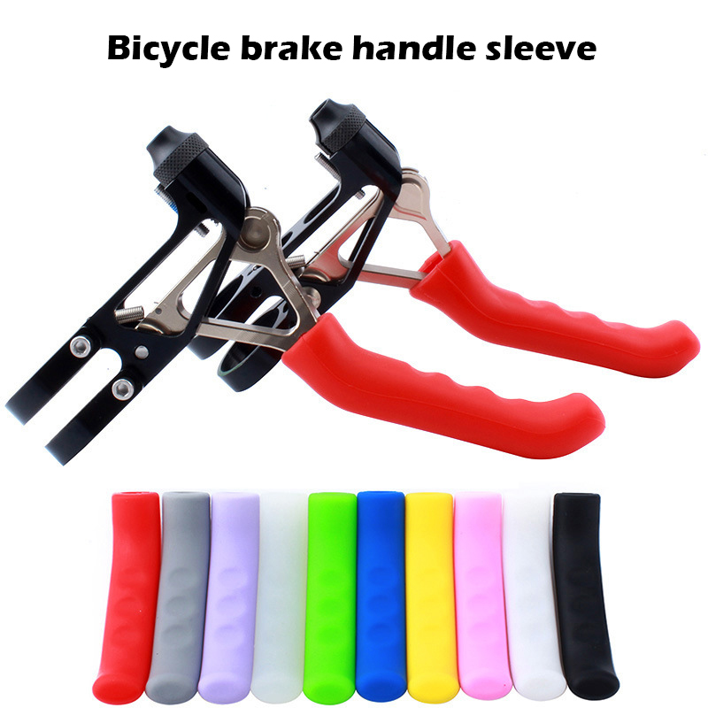 Manchon de poignée de frein de vélo, poignées VTT en silicone, housse de protection de guidon, équipement de cyclisme anti-alde, accessoires de vélo