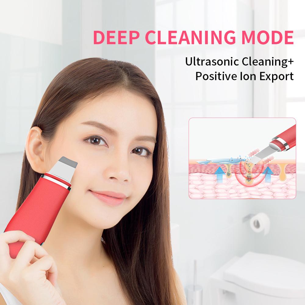 Limpiador ultrasónico de piel ANLAN, máquina de limpieza por vibración Facial, exfoliante de espinillas, exfoliante de poros, herramientas de limpieza Facial