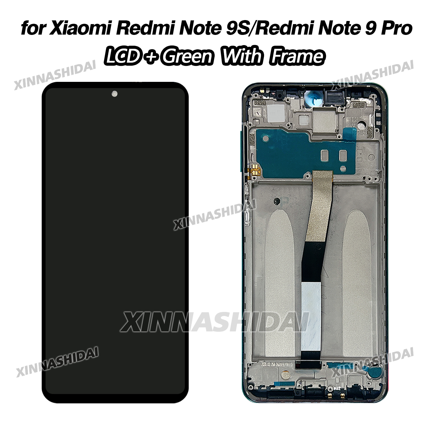 Pantalla para Xiaomi Redmi Note 9S pantalla Lcd pantalla táctil Digital para Redmi Note 9 Pro M2003J6B2G M2003J6A1G reemplazo de la pantalla: Caqui