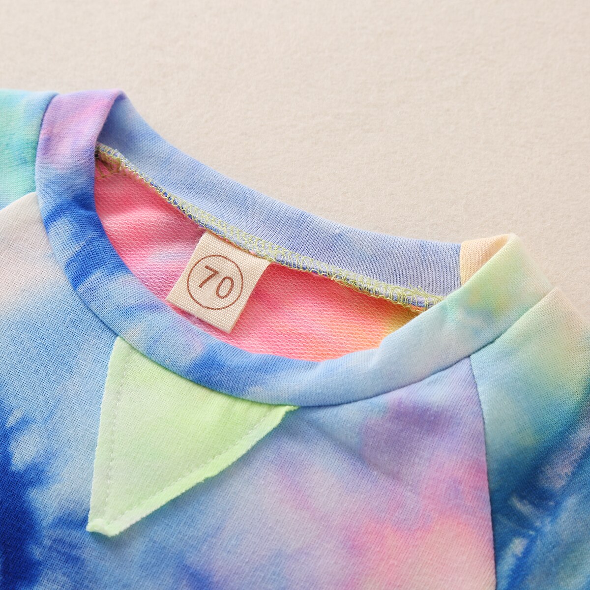 Autumn Kids Tie dye Tracksuit 2pcs 0-18M Infant Baby Boy Girl Clothing Long Sleeve Colorful Sweatshirt Top+Long Pants 2pcs