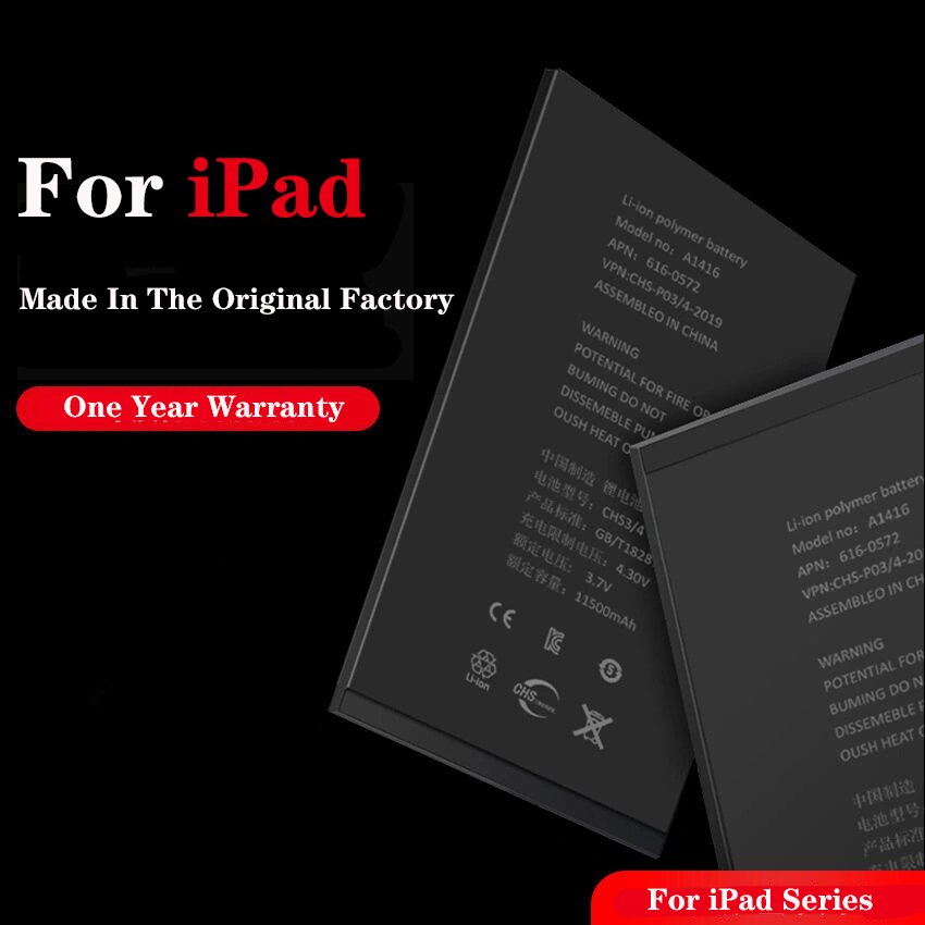 11560 mah nettbrettbatteri til ipad 3/4 rd a1403 a1416 a1430 a1433 a1459 a1460 a1389 batteri til ipad 3/4 rd erstatning