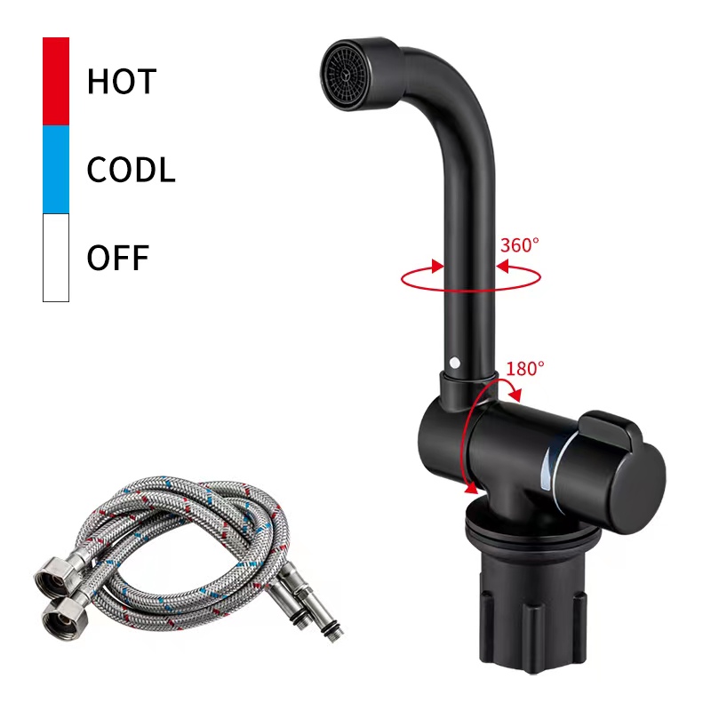 Copper Caravan Boat 360 Rotation Cold Water Faucet Tap Kitchen Bathroom for RV Marine Boat Deck Hatch