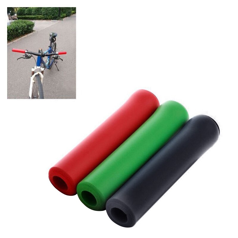 Handle Bar Grips Scooter BMX MTB Mountain Bike Bicycle Cycle Ultralight Silicone