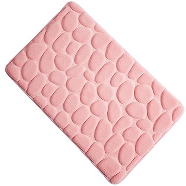 3D Steen badkamer mat 40*60 cm Foam Geheugen Matten badkamer tapijt Voor Vloer Badmat Antislip tapijt Deurmat tapete banheiro YH-S-002: pink