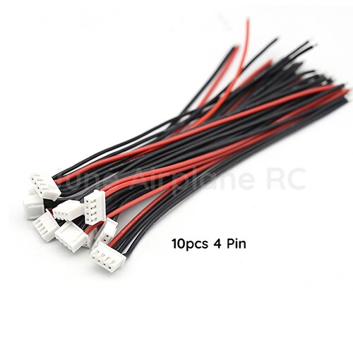 10pcs/lot 2S 3S 4S 6S 8S 9S Lipo Battery Balance Charger Cable IMAX B6 Connector Plug Wire: 3S 4 wire