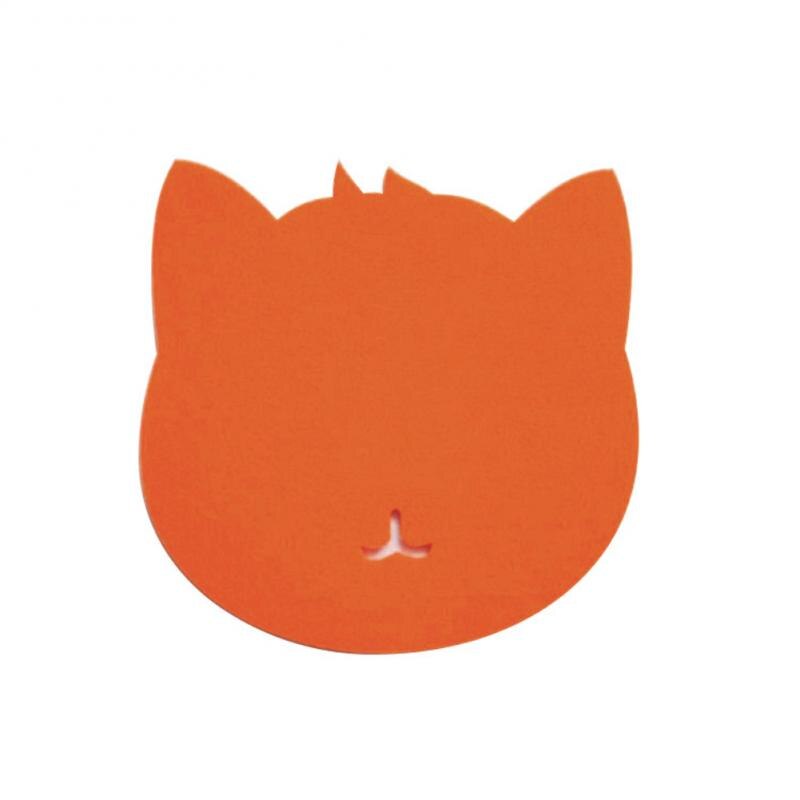 7 farger musematte katt form bilde anti-skli bærbar pc musematte musematte for pc bærbar datamaskin dataspill optisk musematte: Oransje