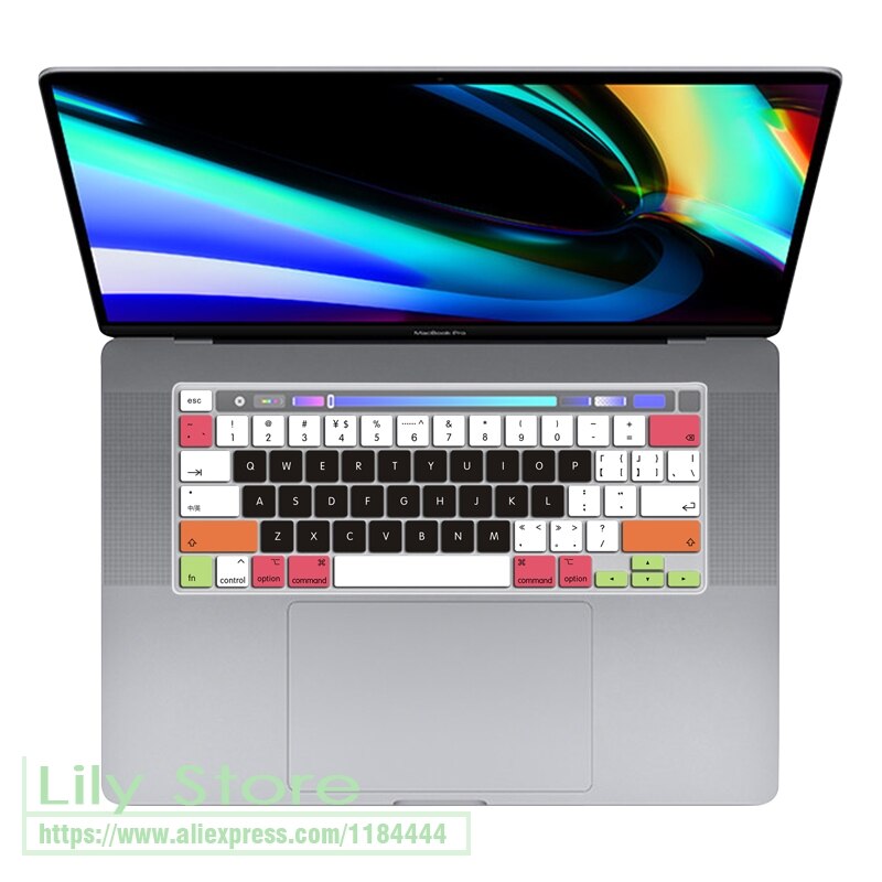 For MacBook Pro 16 inch Keyboard Cover A2141 with Touch Bar KeyBoard cover Skin Protector for Apple Mac 16'' A 2141: candyblack