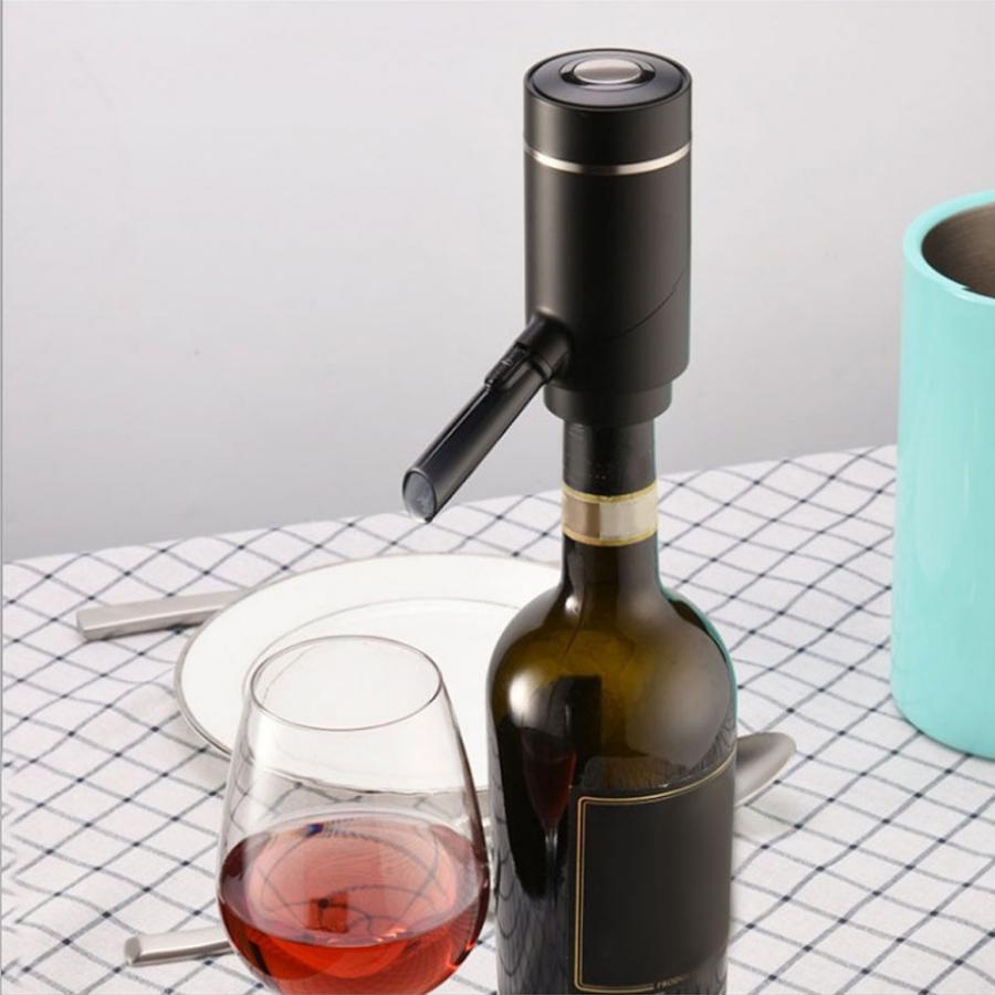 Smart Automatische Tuit Decanter Abs Elektrische Wijn Beluchter Instant Gereedschap Usb Oplaadbare Schenker Drinken Keuken Draagbare Bar