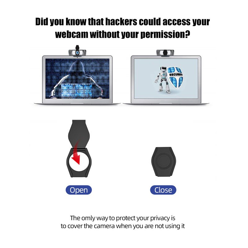 USB Webcam Cover for Laptops Privacy Shutter Lens Universal Antispy For Macbook HD Computer Camera PC Dustproof Lens Cap