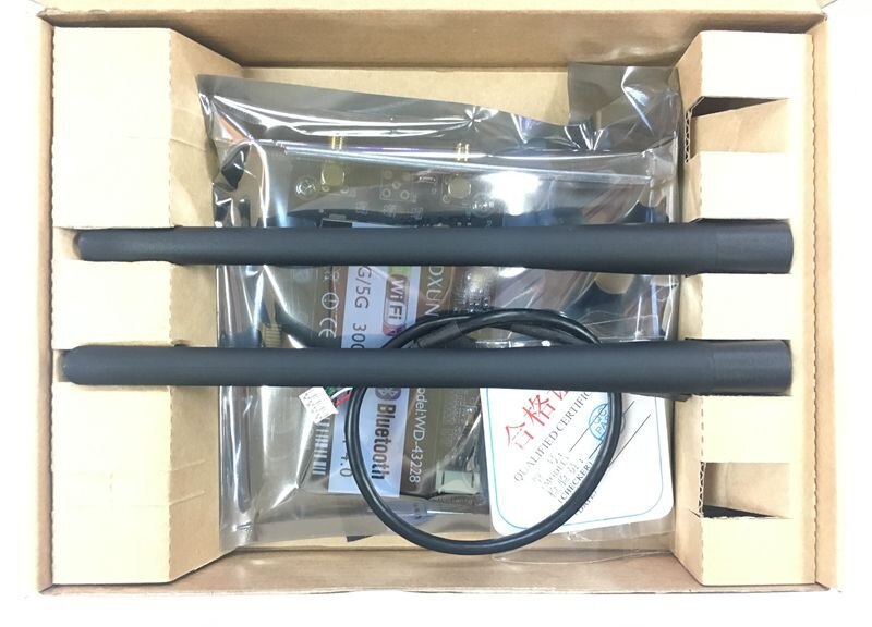 Desktop wifi card Broadcom BCM943228HMB 2.4Ghz&5Ghz 802.11abgn BT Bluetooth 4.0 Half MINI PCI-1X Wifi Card