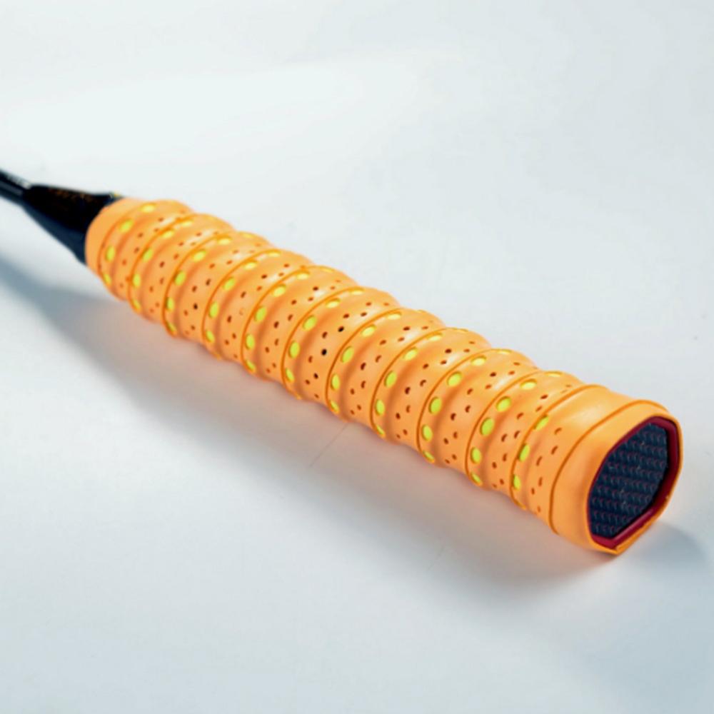 11 farver anti slip ketcher over greb roll tennis badminton squash håndtag tape badminton ketcher svedbånd: Orange